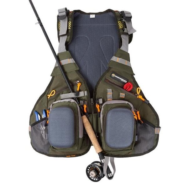 Wakeman Outdoors Wakeman Outdoors AF500001 16 Pocket Fishing Vest AF500001